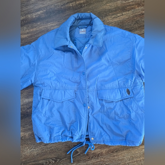 FP MOVEMENT Off the Bleachers Coaches Jacket Medium in Sapphire - Picture 7 of 8